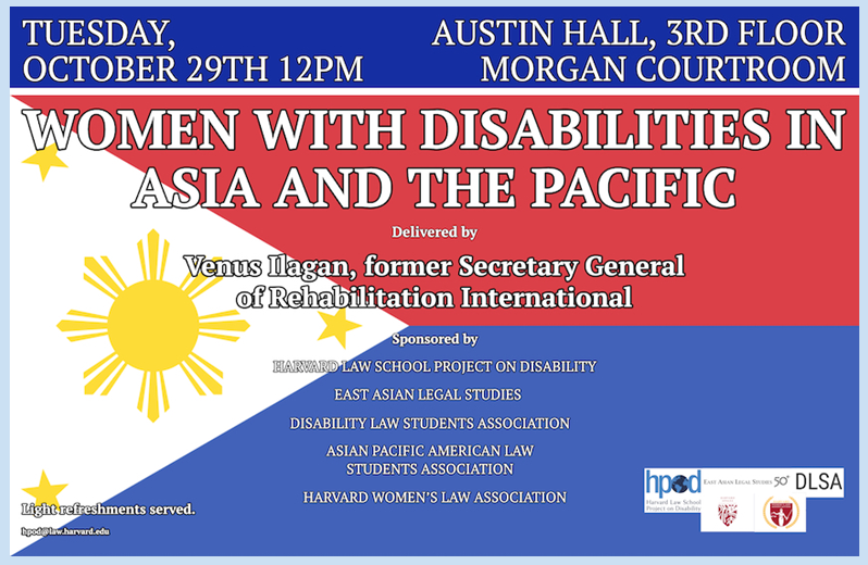 'Women with Disabilities in Asia and the Pacific" Event Poster