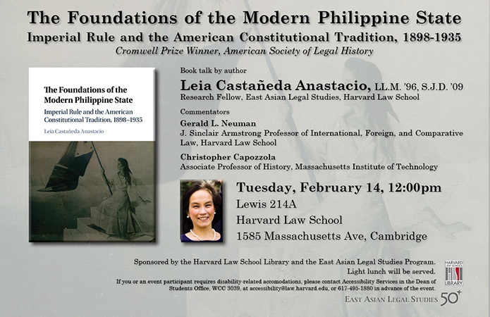"The Foundations of the Modern Philippine State" Event Poster