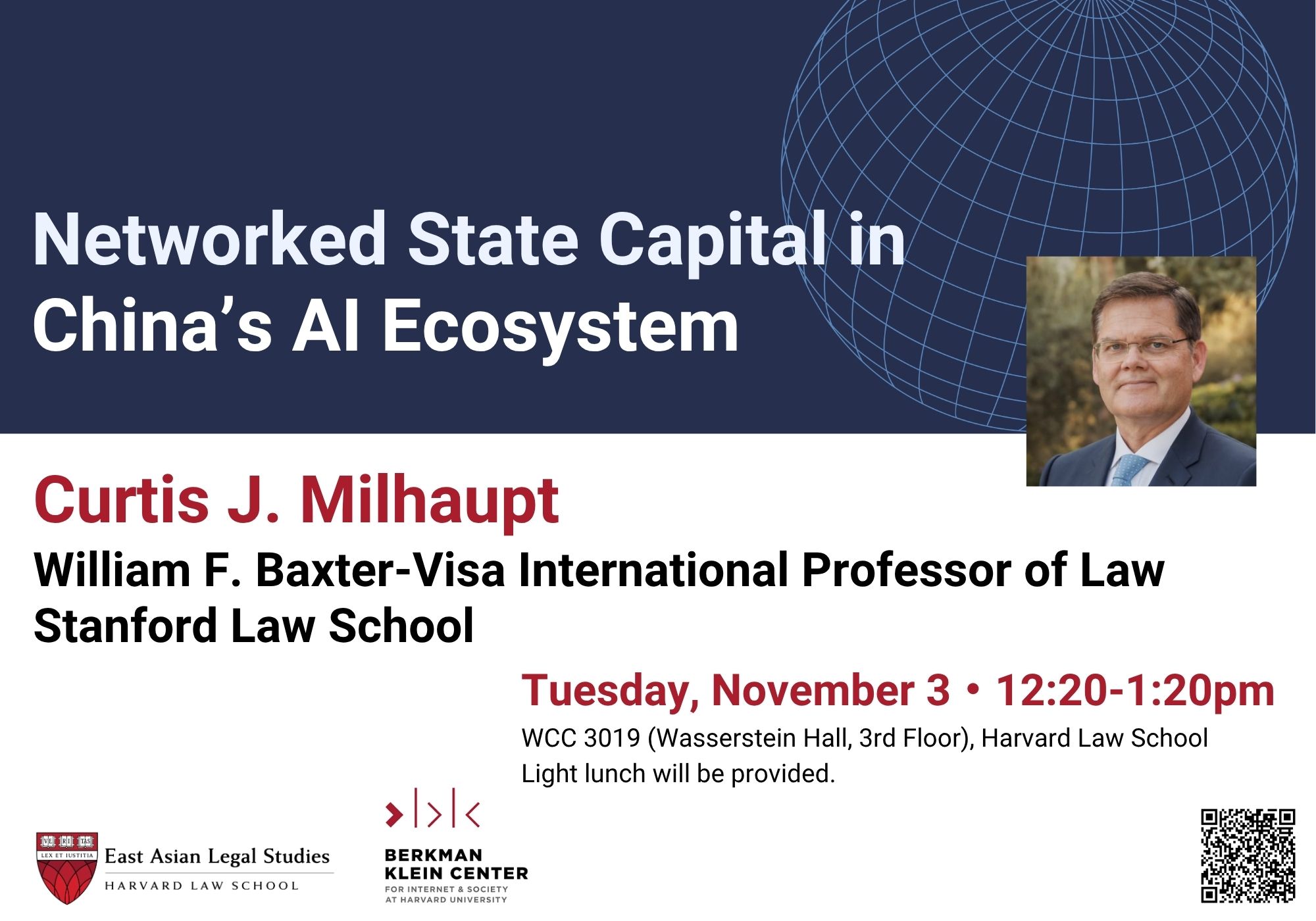 11/3 Curtis Milhaupt talk poster